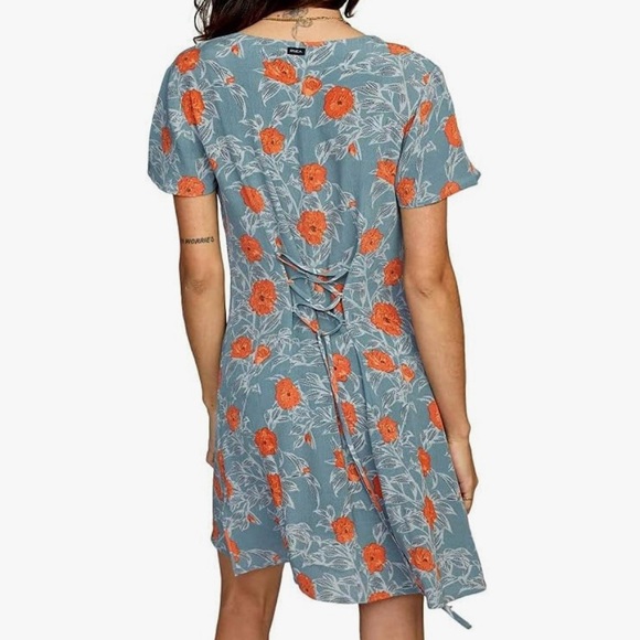 ❌SOLD❌ RVCA | Avery Mini Dress in Canyon Rose | Medium - Picture 4 of 5